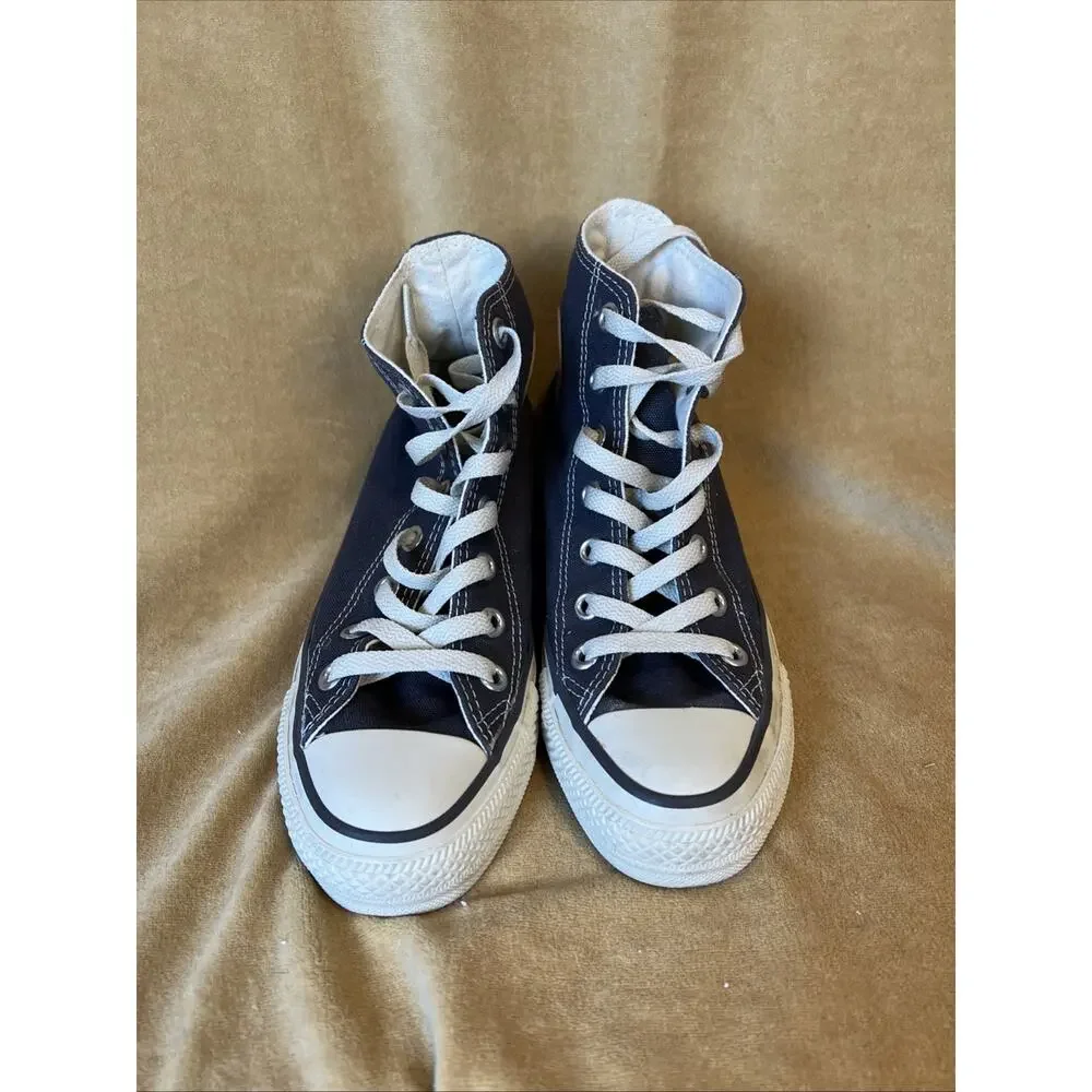 Converse Chuck Taylor Allstar Hi Top Sneaker Navy (M4/W6) Cork Logo Japanese - Picture 7 of 10